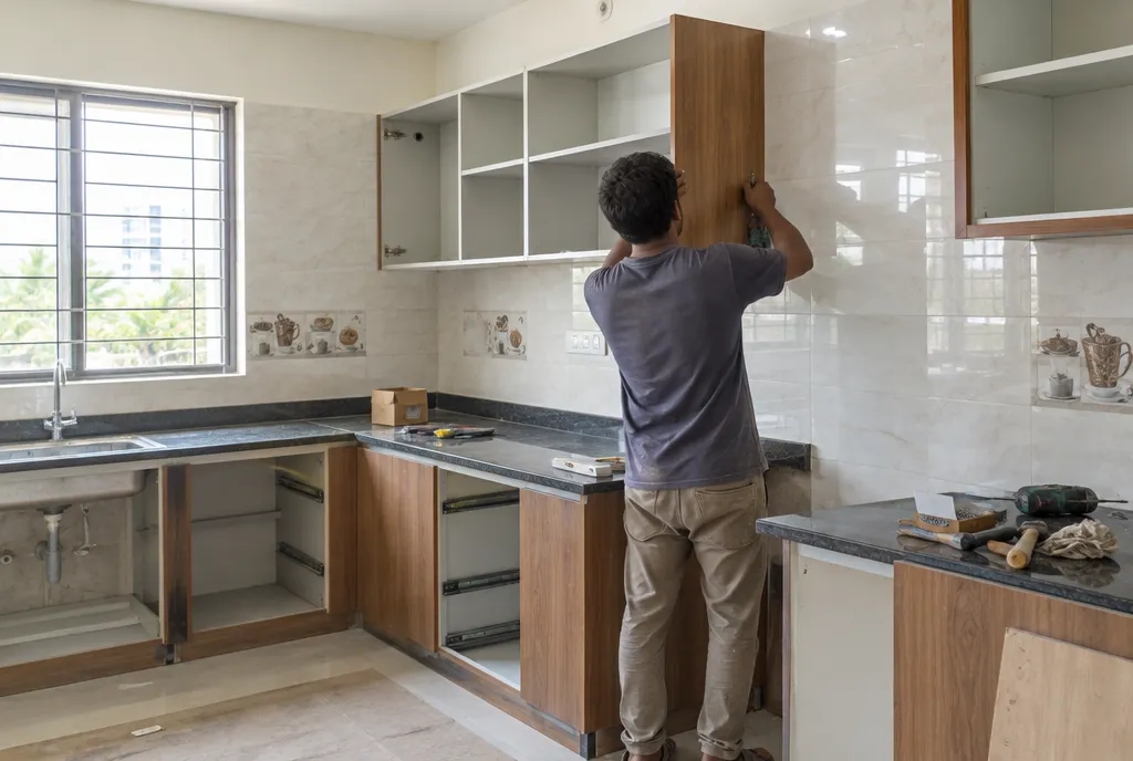 Bathroom mid-renovation with fresh waterproofing coating on the floor, chased wall pipework and stacked tiles (4)