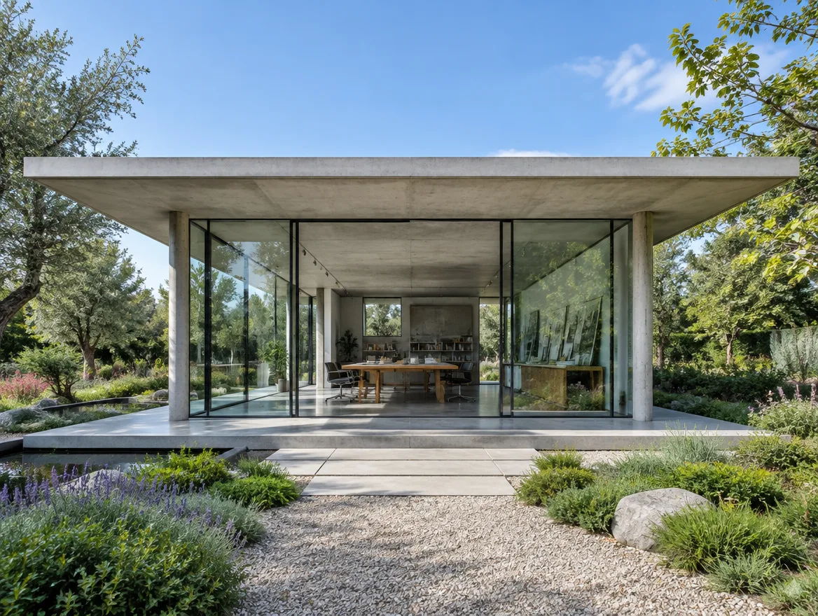 The Glass Pavilion Studio exterior